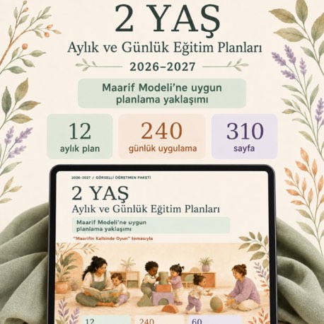 2 Yaş Aylık ve Günlük Eğitim Planları 2026–2027