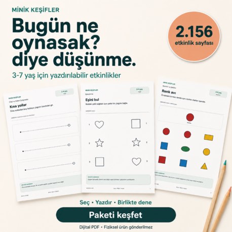 Minik Keşifler — 2.156 Sayfalık Etkinlik Paketi