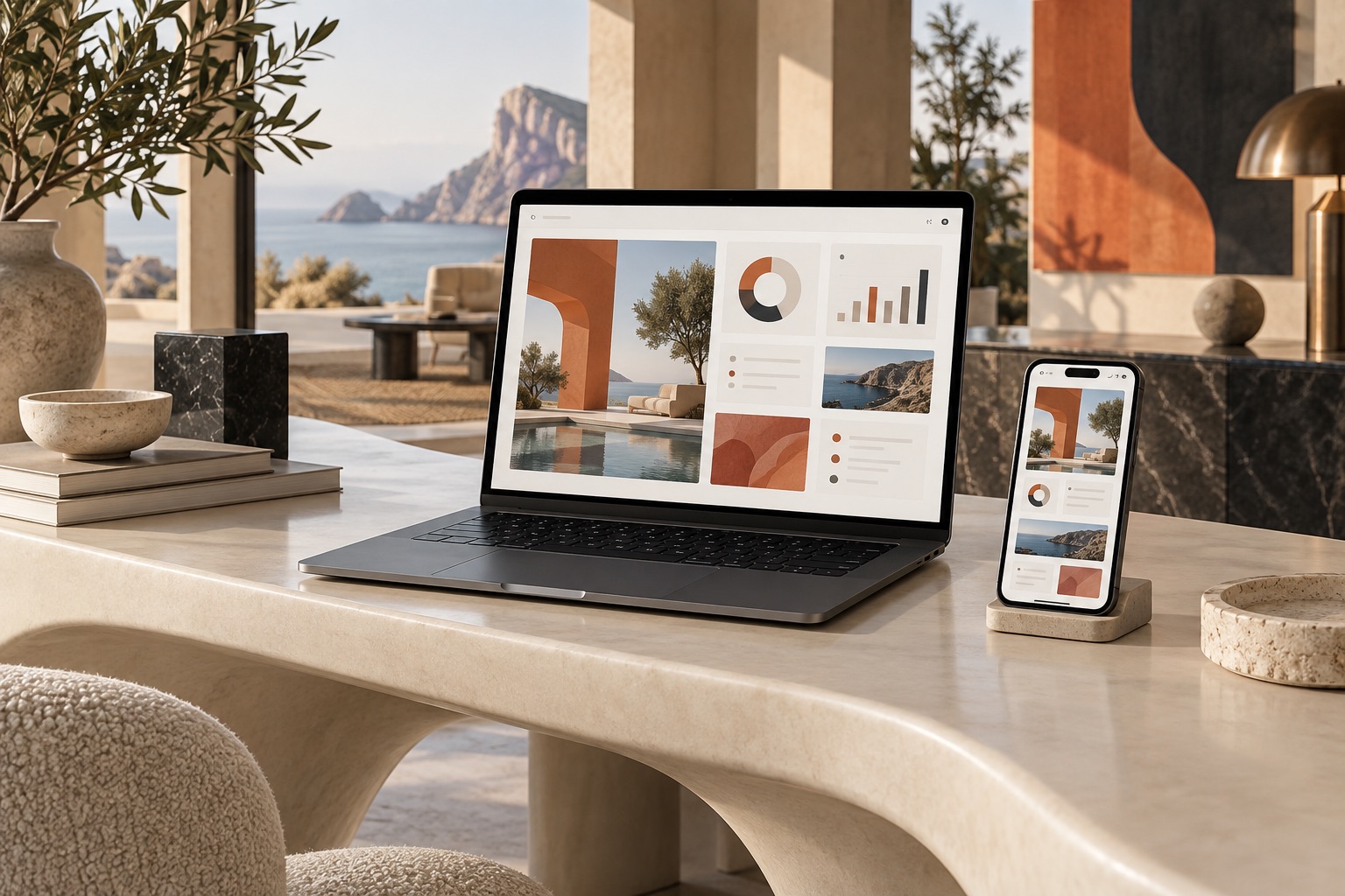 Web sitesi, yazılım & uygulama için temsili tasarım görseli