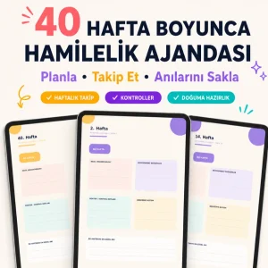 40 Haftalık Dijital Hamilelik Ajandası