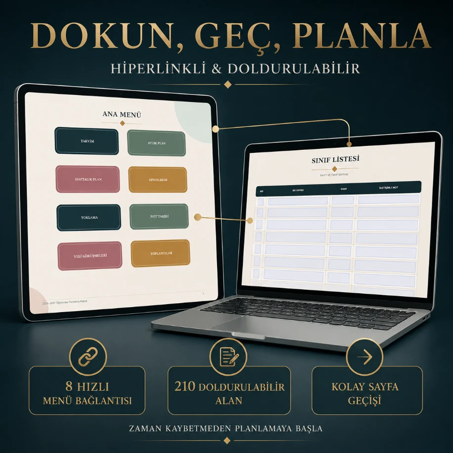 2026–2027 Öğretmen Mega Planlama Paketi