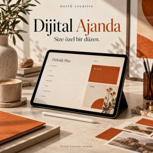 North Creative Kişiye Özel Dijital Ajanda — örnek konsept sunumu