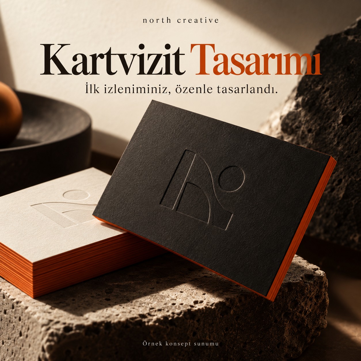 North Creative Kartvizit Tasarımı — örnek konsept sunumu