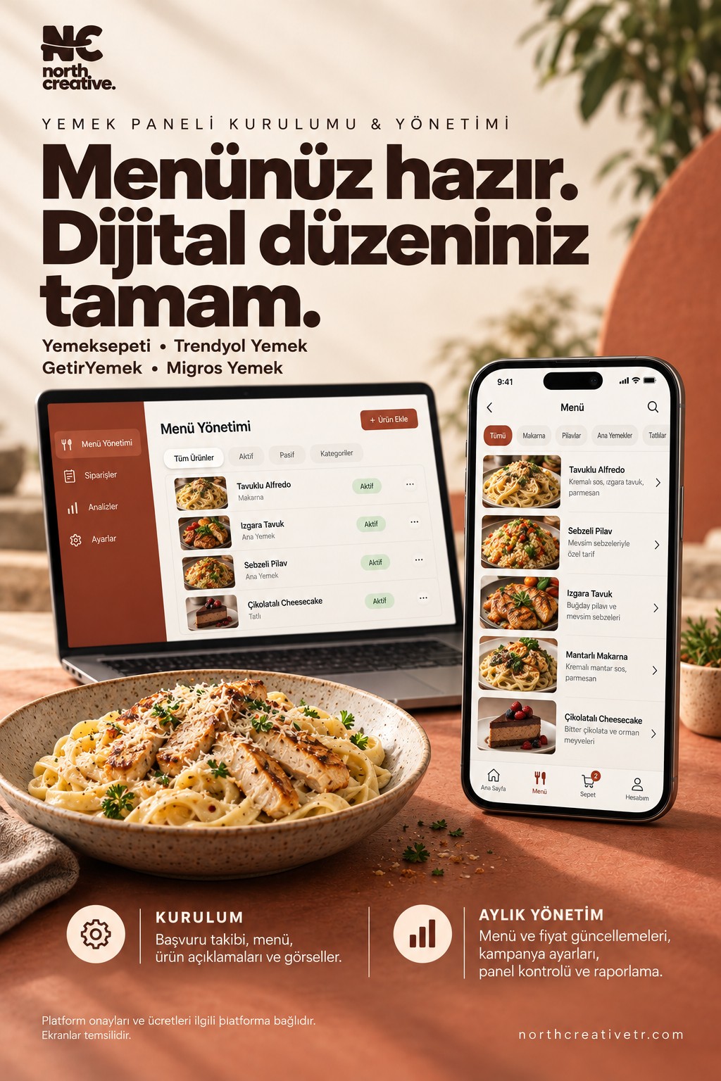 Yemek paneli kurulum ve yönetimi