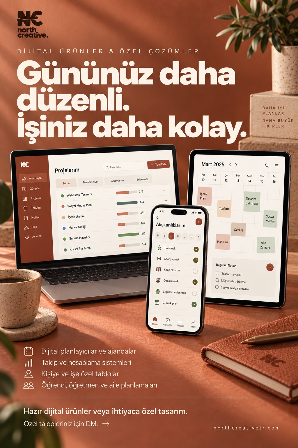 Dijital ürünler ve özel çözümler